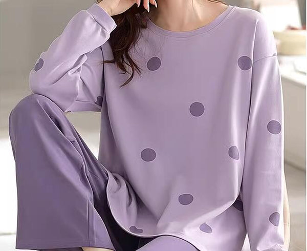 Pure cotton pajamas and home clothes two-piece set