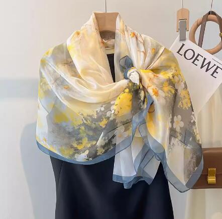 Large size thin elegant gauze shawl