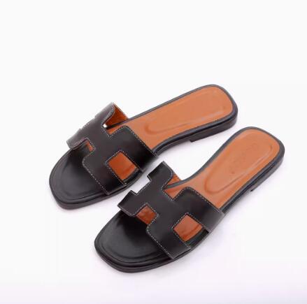 Fashionable new style genuine leather flat sandals