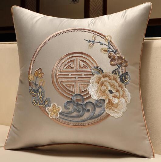 Xiangyun Peony Sofa Bedside Cushion